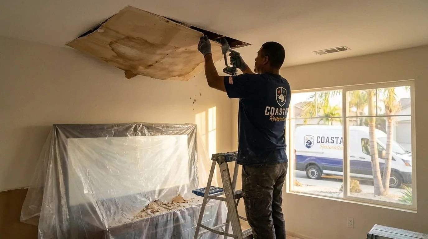Ceiling Water Damage Repair