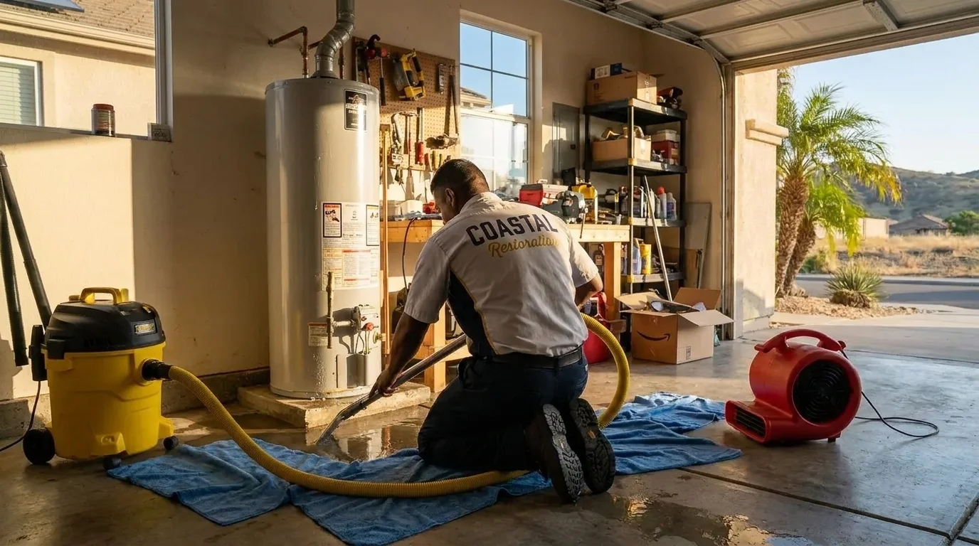 Water Heater Flood Cleanup